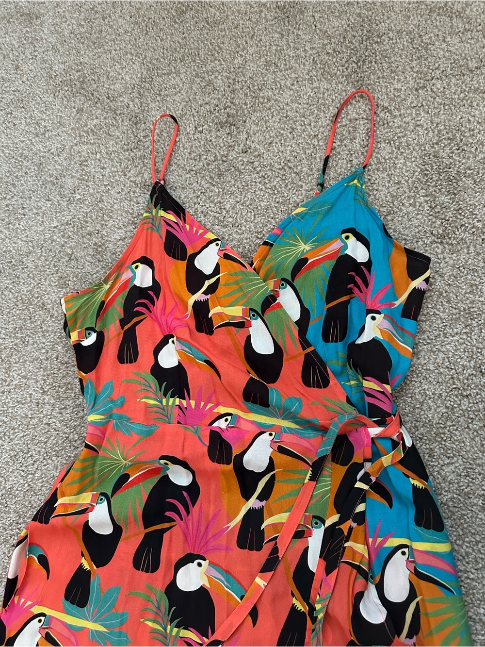 Farm Rio Toucans Wrap Maxi Dress x Anthropologie – Size M - Picture 5 of 13